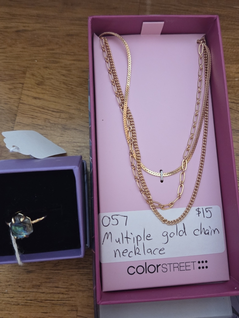 Color Street Rose Gold Multi-Chain Necklace